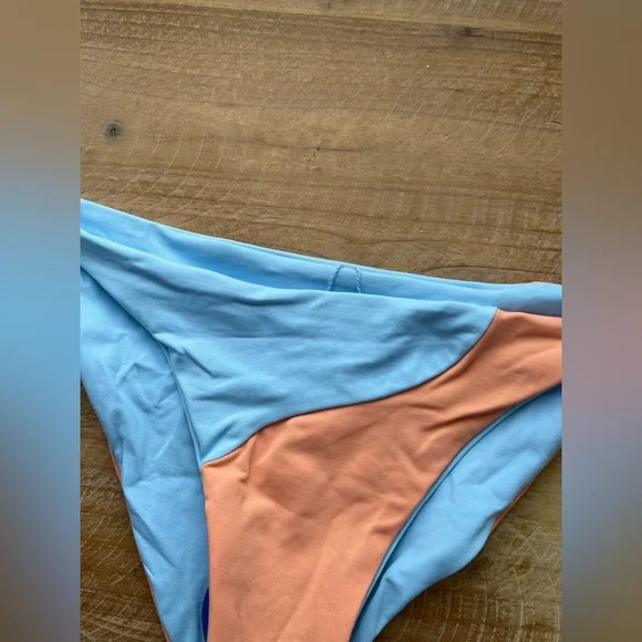 L* Space Orange and Blue Dani Classic Bikini Bottom Women's Small - Picture 4 of 9